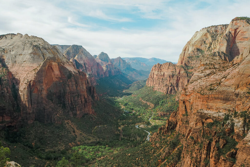 View from the top of Angels Landing